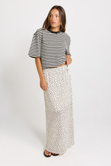 Women's Skirt | Rachel Spot Mesh Maxi Skirt | SASS