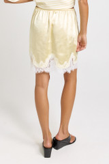 Women's Skirt | Maddie Lace Hem Mini Skirt | SASS