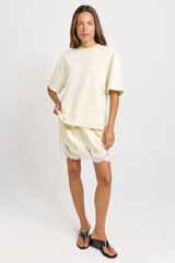 Women's Top | Jazel Slouch Stripe Tee | SASS
