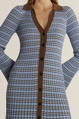 Women's Dress | Nesta Check Knit Dress | Fate + Becker
