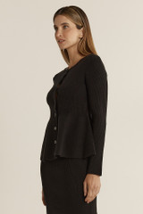 Women's Jackets | Vale Peplum Cardigan | FATE + BECKER