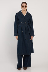 Women's Coat | Koa Denim Trench Coat | Fate + Becker