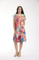 Women's Dresses |  Flair Crew Shift Dress | ORIENTIQUE