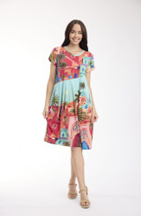 Women's Dresses | Bubble Short Sleeve Dress | ORIENTIQUE