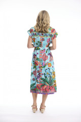 Women's Dresses | Provence Collar Tie Waist Dress | ORIENTIQUE
