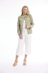 Women's Dresses | Linen Blend Fringe Jacket  | ORIENTIQUE
