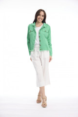 Women's Dresses | Linen Blend Fringe Jacket  | ORIENTIQUE