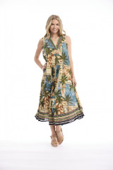 Women's Dresses | Allard Maxi V Sleeveless Dress | ORIENTIQUE