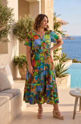 Women's Dresses | Le Moulin Maxi Short Sleeve Dress | ORIENTIQUE