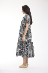 Women's Dresses | Pampellone Layers Collar Dress | ORIENTIQUE
