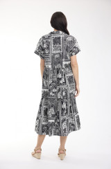 Women's Dresses | Pampellone Layers Collar Dress | ORIENTIQUE