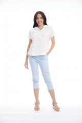 Women's Pants |  Bangalene Capri Pant | ORIENTIQUE