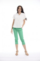 Women's Pants |  Bangalene Capri Pant | ORIENTIQUE