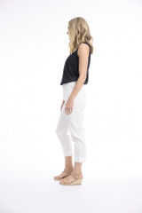 Women's Pants |  Bangalene Capri Rivets  Pant | ORIENTIQUE
