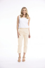 Women's Pants |  Bangalene Capri Rivets  Pant | ORIENTIQUE