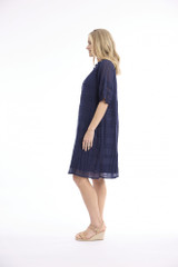 Women's Dresses | Cotton Gauze Pleated Dress | ORIENTIQUE