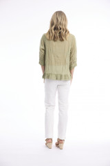 Women's Top | Cotton Gauze Buttonthrough Top | ORIENTIQUE