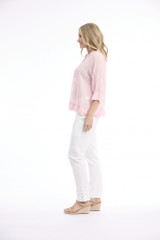 Women's Top | Cotton Gauze Buttonthrough Top | ORIENTIQUE