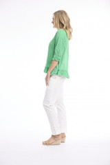 Women's Top | Cotton Gauze Buttonthrough Top | ORIENTIQUE