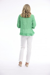 Women's Top | Cotton Gauze Buttonthrough Top | ORIENTIQUE