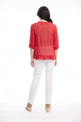 Women's Top | Cotton Gauze Buttonthrough Top | ORIENTIQUE