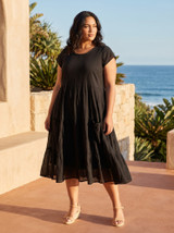Women's Dresses | Cotton Gauze Bias Pockets Dress | ORIENTIQUE