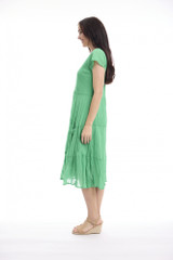 Women's Dresses | Cotton Gauze Bias Pockets Dress | ORIENTIQUE