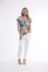 Women's Top | V T-Shirt  | ORIENTIQUE