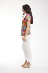 Women's Top | V T-Shirt  | ORIENTIQUE