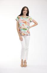 Women's Top | V T-Shirt  | ORIENTIQUE