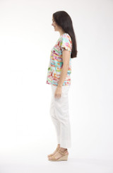 Women's Top | V T-Shirt  | ORIENTIQUE