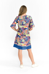 Women's Dresses | Hannah Short Sleeve Tunic Boho Dress | ONE SUMMER