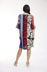 Women's Dresses | Menton Contemporary Frill Sleeve Dress | ORIENTIQUE