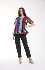 Women's Top | Menton Frill Top | ORIENTIQUE
