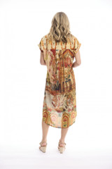 Women's Dresses | Digital Collar Shirt Dress | ORIENTIQUE