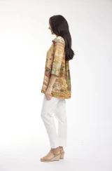 Women's Dresses | Digital Collared Shirt Dress | ORIENTIQUE