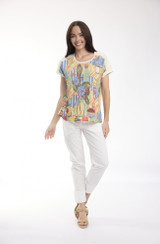 Women's Top | Digital Printed T-Shirt  | ORIENTIQUE