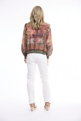 Women's Dresses | Digital Printed Jacket with Zipper  | ORIENTIQUE