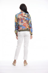 Women's Dresses | Digital Printed Jacket with Zipper  | ORIENTIQUE