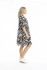 Women's Dresses | Maya Button V Neck Layer Dress | ONE SUMMER