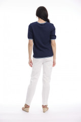 Women's Top | Knit Short Sleeve Top | ORIENTIQUE