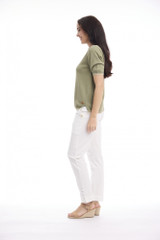 Women's Top | Knit Short Sleeve Top | ORIENTIQUE
