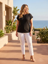 Women's Top | Knit Boatneck Top | ORIENTIQUE