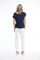 Women's Top | Knit Squareneck Top | ORIENTIQUE
