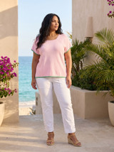 Women's Top | Knit Squareneck Top | ORIENTIQUE