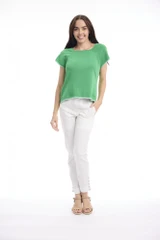 Women's Top | Knit Squareneck Top | ORIENTIQUE