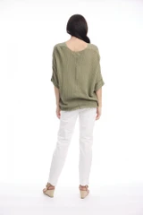 Women's Top | Knit Squareneck Top | ORIENTIQUE