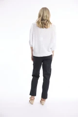 Women's Top | Knit Squareneck Top | ORIENTIQUE