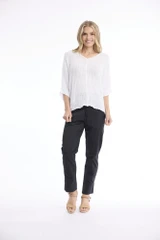 Women's Top | Knit Squareneck Top | ORIENTIQUE