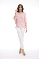 Women's Top | Knit Squareneck Top | ORIENTIQUE